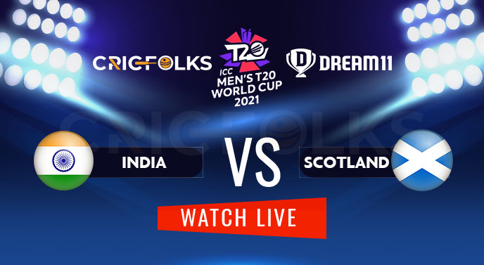 IND vs SCO Live Score, ICC T20 World Cup 2021 Live Score Updates, Here we are providing to our visitors IND vs SCO Live Scorecard Today Match in our official...
