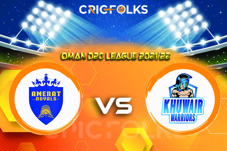 AMR vs KHW Live Score, Oman D20 League 2021/22 Live Score Updates, Here we are providing to our visitors AMR vs KHW Live Scorecard Today Match in our official..