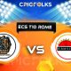 RBM vs ROR Live Score, ECS T10 Rome 2022 Live Score Updates, Here we are providing to our visitors RBM vs ROR Live Scorecard Today Match in our official site ww