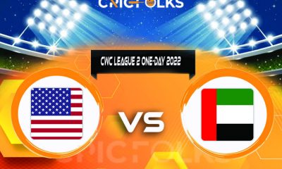 UAE vs USA Live Score, CWC League 2 One-Day 2022 Live Score Updates, Here we are providing to our visitors UAE vs USA Live Scorecard Today Match in our official