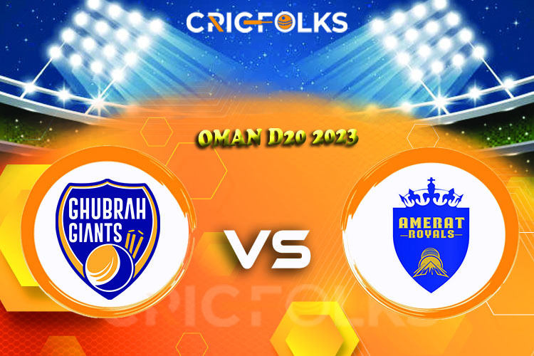 GGI vs AMR  Live Score, Oman D20 2023  Live Score Updates, Here we are providing to our visitors GGI vs AMR Live Scorecard Today Match in our official site www...