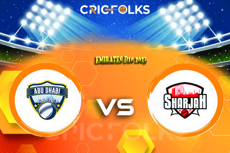 ABD vs SHA Live Score, Emirates D10 2023 Live Score Updates, Here we are providing to our visitors ABD vs SHA Live Scorecard Today Match in our official site ww
