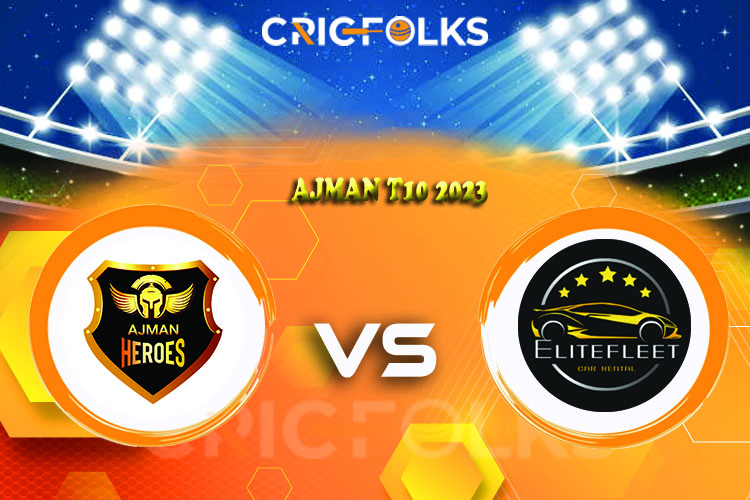 AJH vs EFR Live Score, Ajman T10 2023 Live Score Updates, Here we are providing to our visitors AJH vs EFR Live Scorecard Today Match in our official site www..