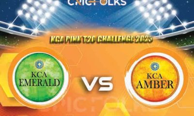 AMB vs EME Live Score, KCA Pink T20 Challenge 2023 Live Score Updates, Here we are providing to our visitors AMB vs EME Live Scorecard Today Match in our offici